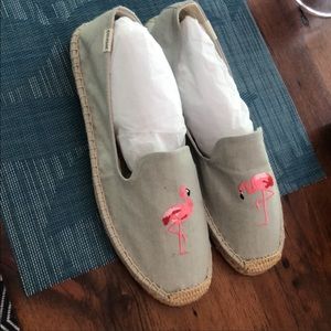 Soludos Flamingo Platform Smoking Slipper size 10. Brand new in box